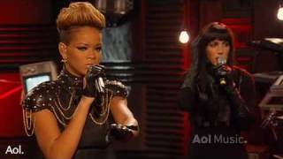 Rihanna Rihanna Disturbia AOL Session 2010 HQ Live [upl. by Shipp]