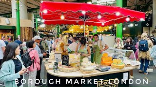 Borough Market  London walking Tour  London Street Food  London  June 2024 [upl. by Mozes]