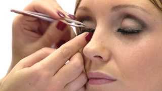 How To Apply False Eyelashes Demonstration  Step by Step Guide [upl. by Graham]