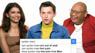 Tom Holland Zendaya amp Jacob Batalon Answer the Webs Most Searched Questions  WIRED [upl. by Leahci]