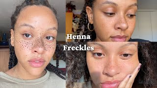 how to achieve perfect henna freckles every time [upl. by Mandell]