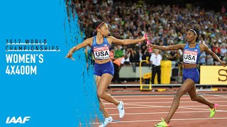 Womens 4x400m Relay Final  World Athletics Championships London 2017 [upl. by Mehcanem904]