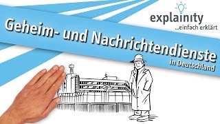 Geheim und Nachrichtendienste in Deutschland einfach erklärt explainity® Erklärvideo [upl. by Audi]