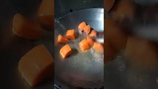 SAUTEED CARROTS trendingshorts satisfying sauteed vegetables carrots [upl. by Inimak]