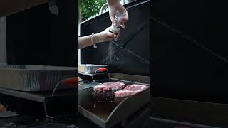 Hibachi on our blackstone 🥩🍤 rickseavlogs blackstone blackstonecooking blackstonegriddlerecipe [upl. by Selinda]