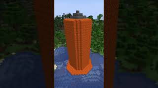 Minecraft LAVA TOWER Build Hack 🤩 shorts minecraft [upl. by Monagan]