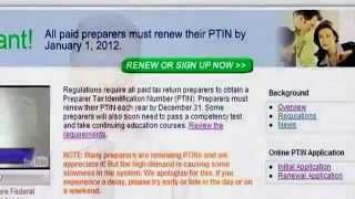 IRS Tax Pros How to Renew Your PTIN [upl. by Klenk]