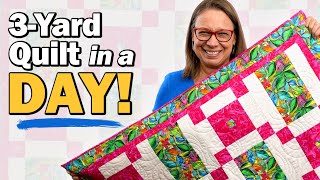 Fast amp Easy One Day Quilt  Sew Along with Fran [upl. by Kwasi62]