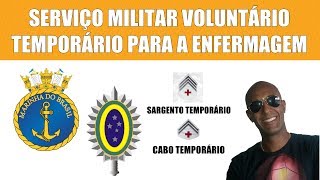 SERVIÇO MILITAR VOLUNTÁRIO TEMPORÁRIO PARA AUXILIARES E TÉCNICOS EM ENFERMAGEM [upl. by Dambro]