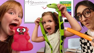 GUMMY vs REAL at SCHOOL Adley sneaks Prank Gummies into class for Niko amp Navey Teacher Surprise [upl. by Ilse]