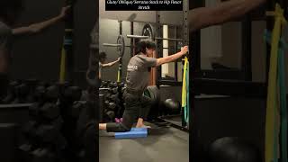 GluteObliqueSerratus Stack to Hip Flexor Stretch [upl. by Adlei455]