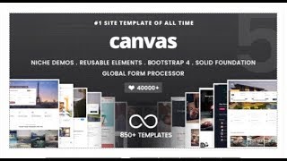 Canvas  The MultiPurpose HTML5 Template  Themeforest Templates [upl. by Delanty15]