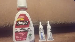 Do you have a serve toothache  check out Orajel toothache astringent rinse and gels [upl. by Leirbma]