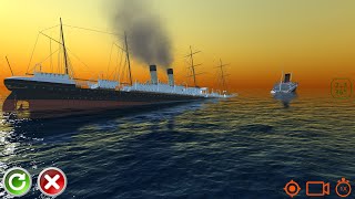 SS Britannic vs Passenger Ship  Ship Handling Simulator  Ship Mooring 3D [upl. by Gilbert818]