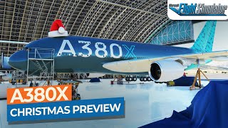 MSFS FlyByWire A380X Christmas Preview amp FREE SCENERY｜Drawyah [upl. by Rimidalg]