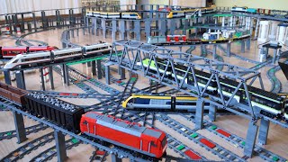 MEGA LEGO® train Action and Crash compilation [upl. by Bertila]