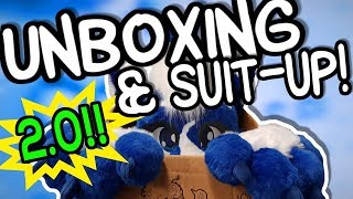 POCARI 20  Unboxing suitup amp showcase 8BitWorks Fursuit [upl. by Otanod]