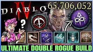 Diablo 4  Final New UNBEATABLE Rogue Build Found  BEST DOUBLE COMBO  Skills Gear Paragon Guide [upl. by Acira693]