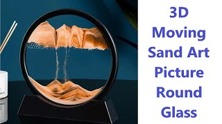 3D Moving Sand Art Picture Round Glass  Deep Sea Sandscape [upl. by Eiznekcam]