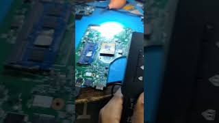 LAPTOP CPU UPGRADE TO CORE I5 INTEL cpureballing computerrepairservice bharatpur [upl. by Eiznil]