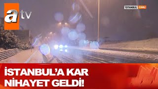 İstanbula kar nihayet geldi  Atv Haber 16 Ocak 2021 [upl. by Audri]