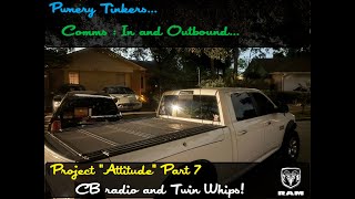 Pwnery Tinkers  4th Gen Ram Cobra 29LX CB Radio and Twin Whip Antenna Install [upl. by Anitnatsnoc195]