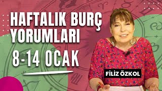 FİLİZ ÖZKOL İLE HAFTALIK BURÇ YORUMLARI  8 14 OCAK 2024 [upl. by Aynotel]