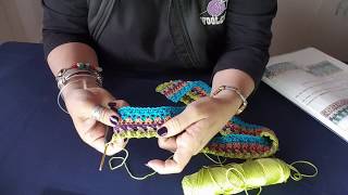 How to crochet a stunning blanket  Stash Buster CAL Part 3 of 5 [upl. by Ahsihat]