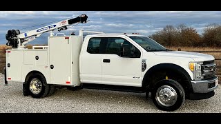 Shreve Truck and Equipment 17 Ford F450 4X4 Crane Truck Service Utility Mechanic Truck For Sale [upl. by Murial]