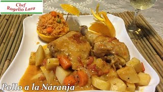 POLLO A LA NARANJA RECETA DELICIOSA [upl. by Yrrehc]