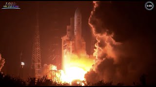 Ariane 5 rocket launches SES17 and French military satellites [upl. by Ciaphus]