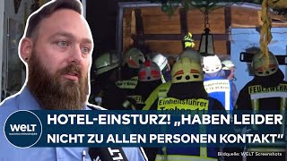 KRÖV AN DER MOSEL Hoteleinsturz Menschen verschüttet – In Moselort stürzen Teile eines Hotels ein [upl. by Nataniel]