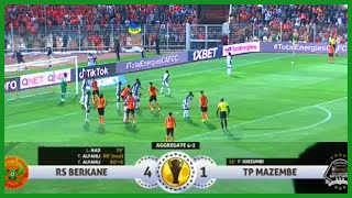 RSB Berkane vs TP Mazembe 4  1 agg 4  2 Semifinal 2nd leg Highlights [upl. by Ellyn]