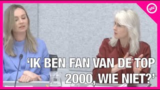 Mona Keijzer BBB sloopt IN 15 MINUUT D66’ster Ilana Rooderkerk over de TOP 2000 [upl. by Aehsel995]