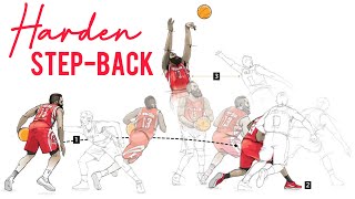 Aprende los MEJORES Step Back de James Harden  incluido el doble Step Back  TODOS son LEGALES [upl. by Chao]