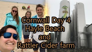 Cornwall Day 4 Rattler Cider farm and Hayle Beach [upl. by Haleigh]