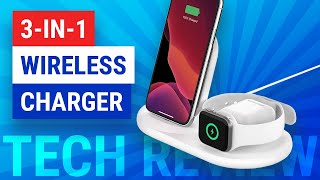 Best 3in1 Wireless Charger for iPhone  Apple Watch  AirPods  Belkin Charger Stand Review [upl. by Plafker828]