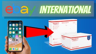 Ebay International Shipping From Your Phone How to Print Global Shipping Labels Tutorial [upl. by Rettke79]