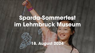 SpardaSommerfest im Lehmbruck Museum  18082024 [upl. by Mathis]