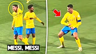 Cristiano Ronaldo Mock AlShabab Fans after Messi Messi Chants 😂🤣 [upl. by Litt]