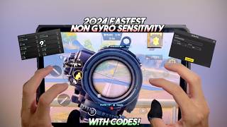 4K 2024 Fastest iPad Non Gyroscope Sensitivity🔥 Zero Recoil Sensitivity Code ✅ PUBG Mobile [upl. by Langsdon]