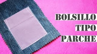 Tutorial Bolsillo estilo parche [upl. by Dulla]