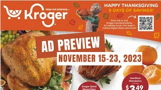 NEW 9 Day Sale Kroger Ad Preview for 11151123  5x Digitals Sale Weekly Digitals amp MORE [upl. by Ataner]