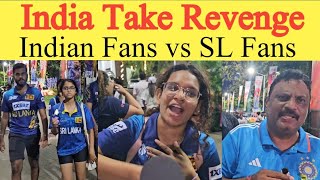 Indian fans vs Sri Lanka Fans outside stadium [upl. by Monney603]