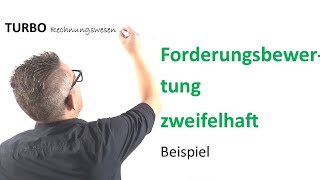 Forderungsbewertung zweifelhaft Beispiel [upl. by Seif]