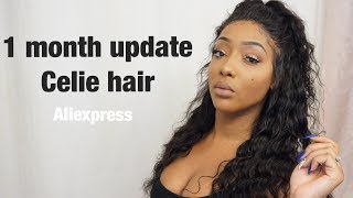 💯My Honest 1 Month Update Celie Hair [upl. by Eirual]