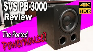 SVS PB3000 Subwoofer Review  The Best Midrange Subwoofer 4K HDR [upl. by Ahseryt]