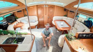 Dream Sailboat Saloon REFIT For under 1k Jeanneau 54DS [upl. by Akirret]