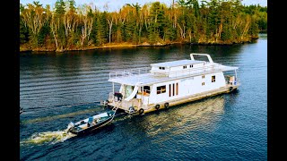 Houseboat Adventures Lake of the Woods Kenora Ontario Canada [upl. by Ardnuaed]