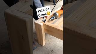 PATA de CAMA 🛌 RESISTENCIA tips carpintero carpintería shortsviral shorts viral carpenter [upl. by Eneliak]